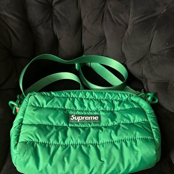Supreme Emerald Quilted Crossbody Bag